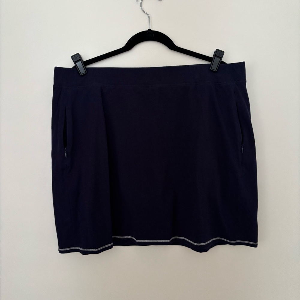 Spartina 449 Navy Skort with Contrast Hem